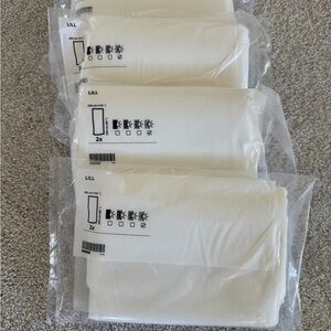 IKEA sheer curtains 12 panel